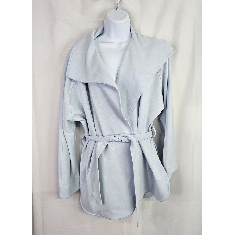 lululemon athletica Light Blue Wrap Belted Jacket